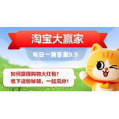 淘宝每日一猜答案9.9最新