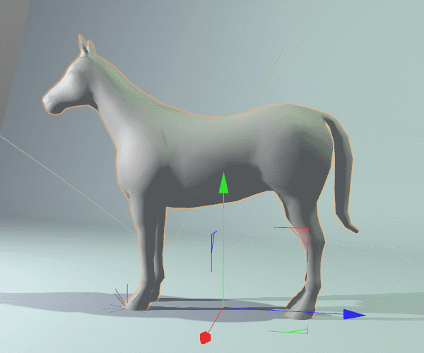 C4D制作破碎的金马模型