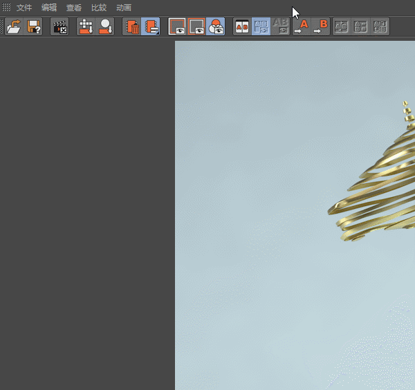 C4D制作破碎的金马模型