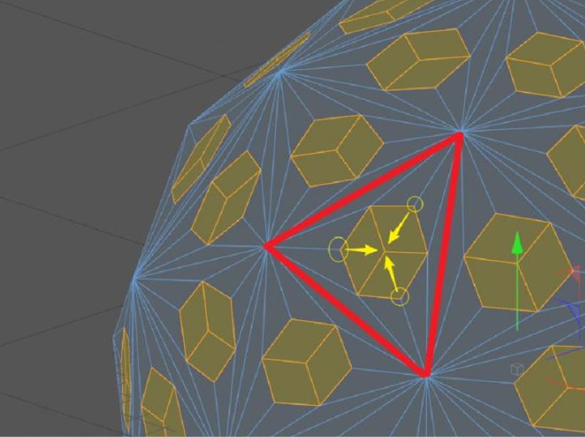 C4D制作多边形球体模型