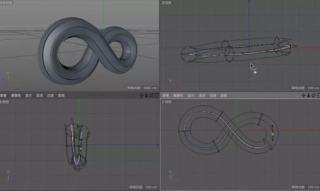 C4D制作金属质感模型