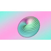 C4D制作渐变螺旋模型