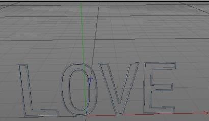 C4D字体扫描建模