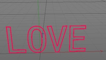 C4D字体扫描建模