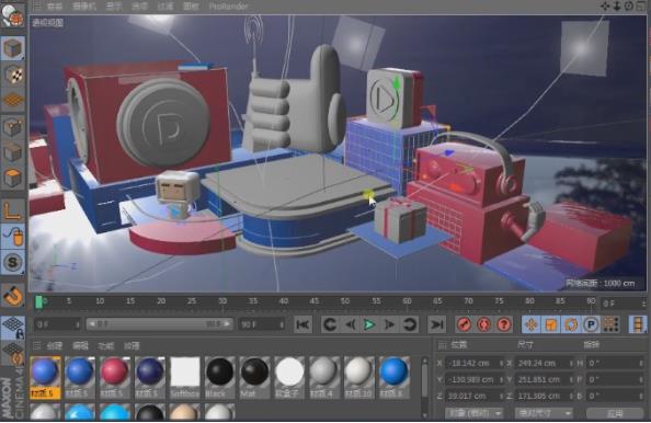 C4D场景海报如何制作
