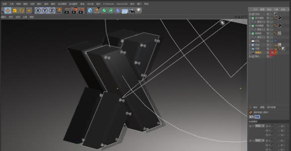 C4D蒸汽气球字体建模