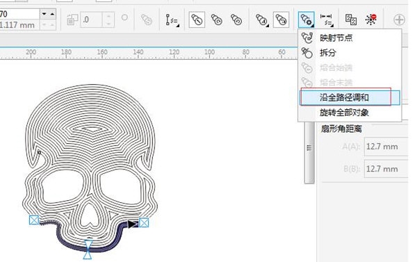 CorelDRAW里怎么让圆均匀铺满一个图案