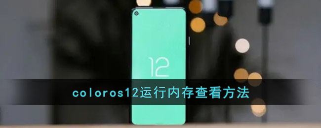 coloros12运行内存查看方法