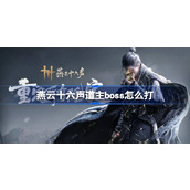 燕云十六声道主boss怎么打
