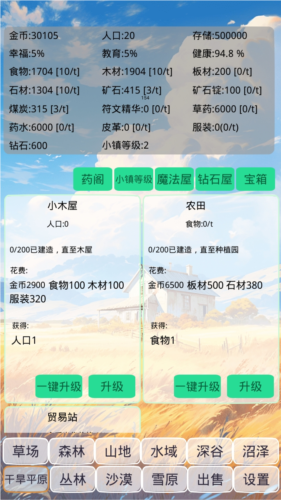 小镇经营农场模拟器无限金币版游戏玩法