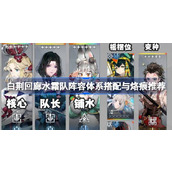 白荆回廊水霜队怎么玩