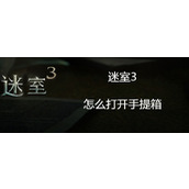 迷室3手提箱暗锁怎么开？_迷室3手提箱开启方法分享