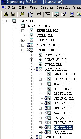 lsass.exe依赖的dll们