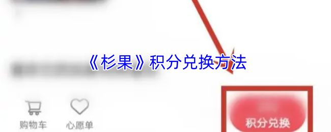 《杉果》积分兑换方法