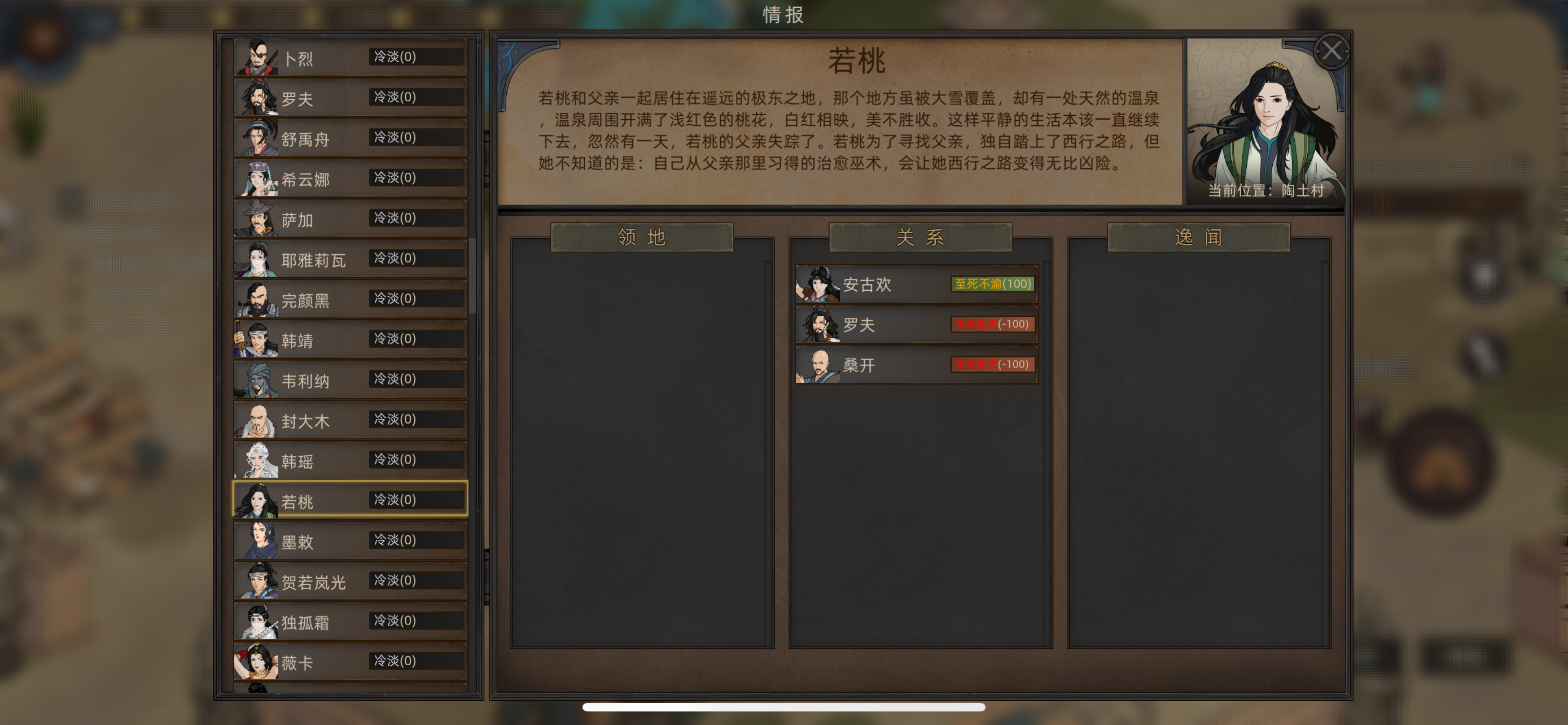 《部落与弯刀》队友选择推荐