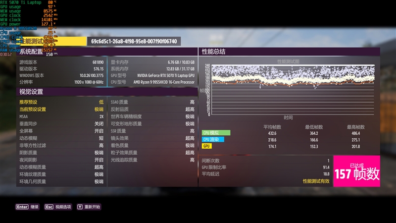 最适合高性能游戏本的锐龙9 9955HX3D！ROG魔霸9评测
