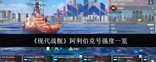 《现代战舰》阿利伯克号强度一览