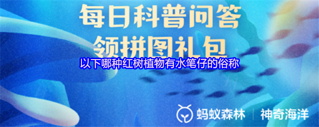 以下哪种红树植物有水笔仔的俗称