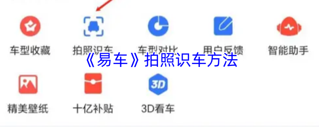 《易车》拍照识车方法