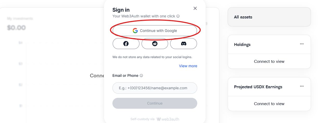 Whiterrock应用程序登录方法
