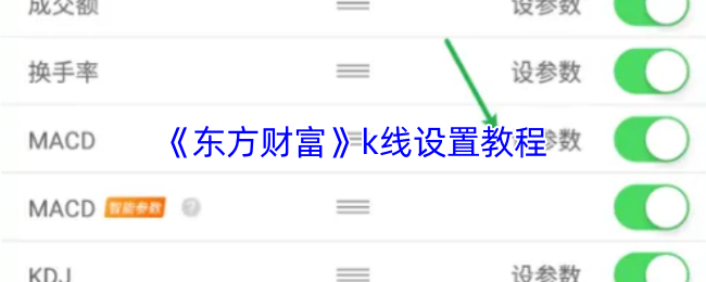 《东方财富》k线设置教程