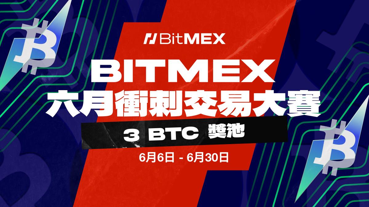 BitMEX 推出六月冲刺交易大赛：瓜分 3 BTC 奖池