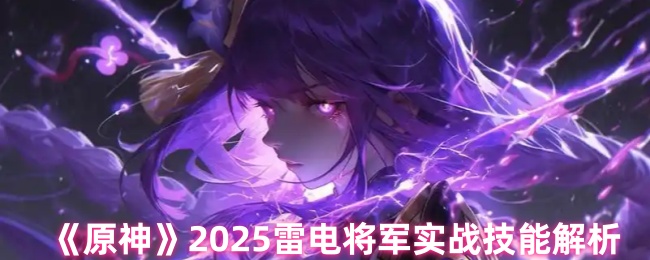 《原神》2025雷电将军实战技能解析
