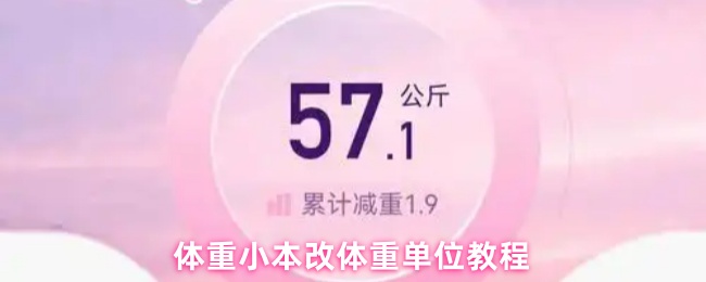 体重小本怎么改公斤