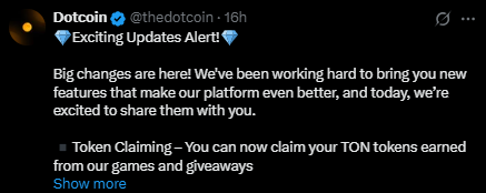 Dotcoin公告