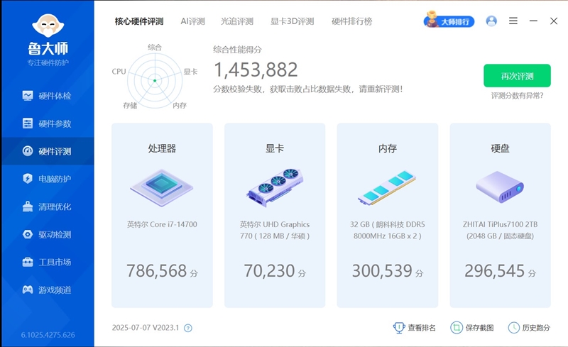 锐龙7 8700G商用机大战酷睿i7-14700：65W功耗下几乎全程碾压