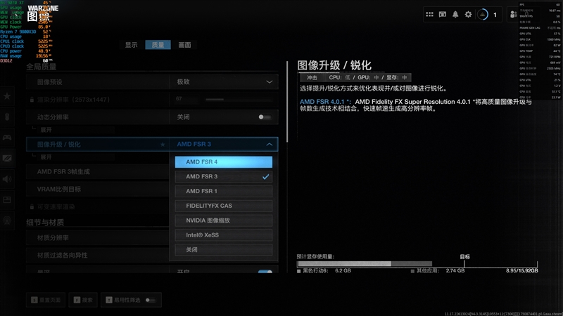 首次引入AI机器学习！AMD FSR 4体验：画质远超FSR 3