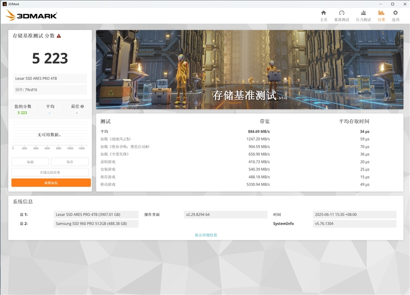 699元就能体验14.9GB/s极速PCIe 5.0 SSD！雷克沙ARES PRO评测