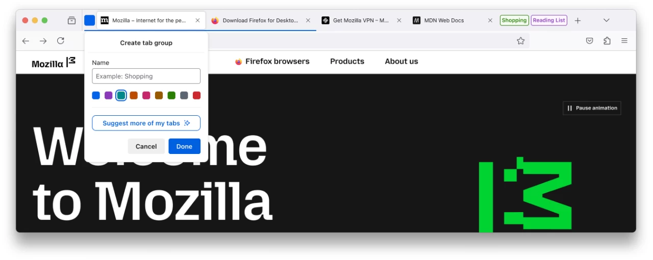 火狐 Firefox 141 稳定版发布：AI 智能分组标签页，Win10 / Win11 上首次支持 WebGPU 技术