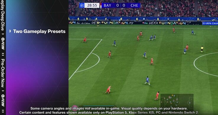 没有妥协：Switch 2 版《EA Sports FC 26》游戏确认享受完整内容 / 功能