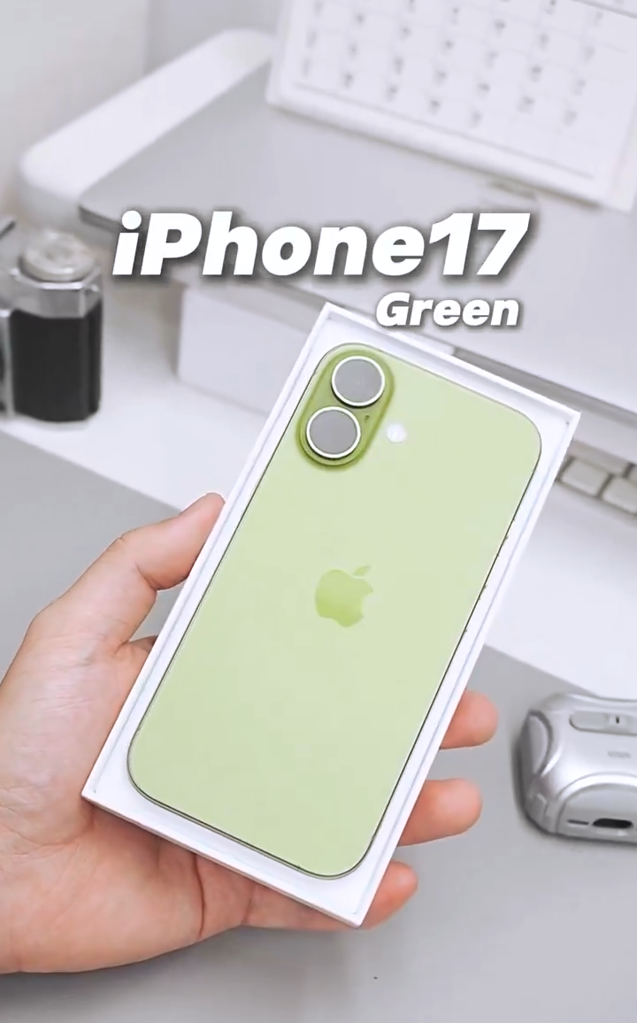 绿色版苹果 iPhone 17 机模上手视频曝光