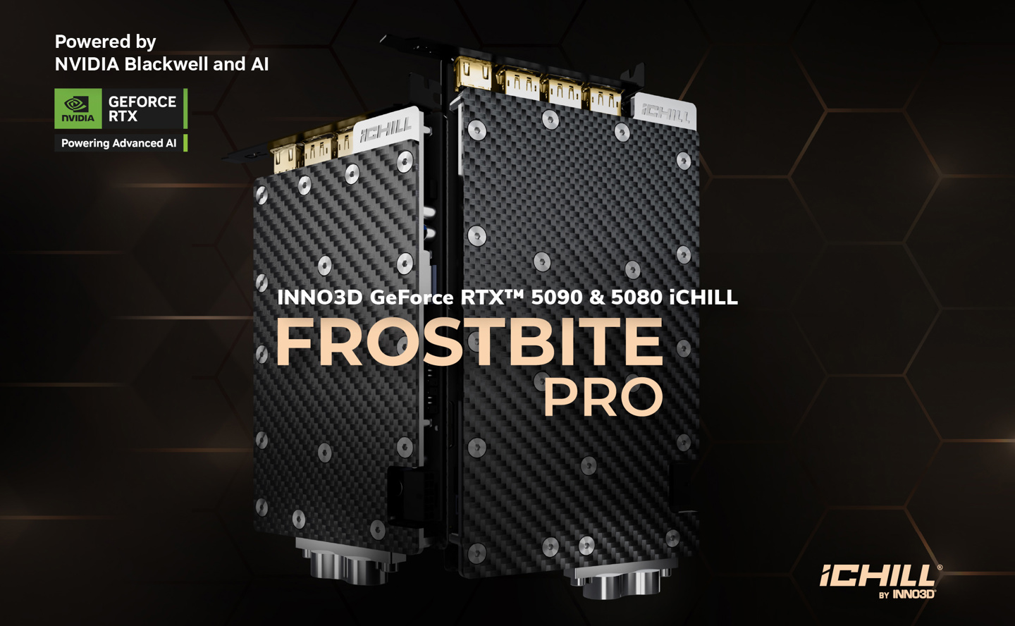 映众推出 RTX 5090 / 5080 Frostbite Pro 显卡：分体式水冷散热，单槽支持多卡密集部署