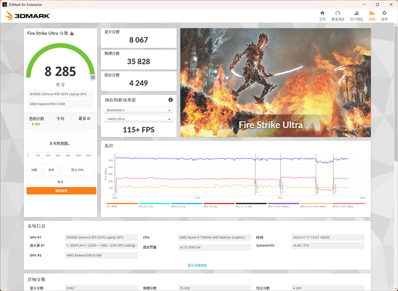 微星神影16锐龙版评测：锐龙7945 HX配合RTX 5070游戏生产力兼顾 体验同价无敌
