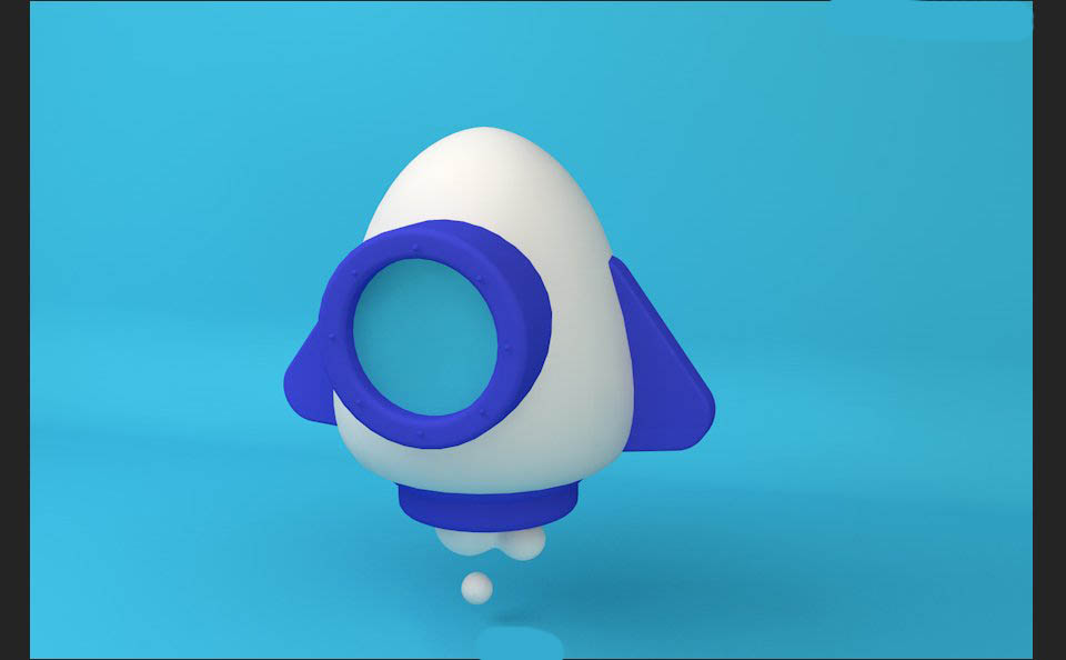 如何用C4D制作火箭3D建模呢?使用C4D制作可爱的小火箭3D建模教程