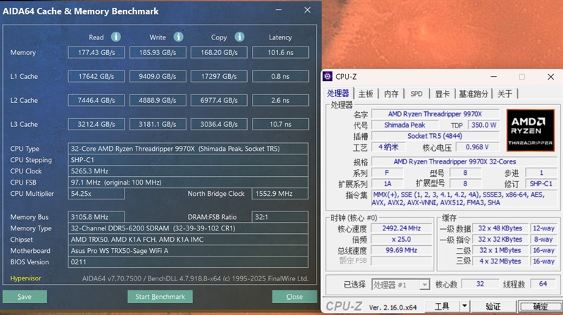 性能提升20％、功耗下降40%！AMD锐龙ThreadRipper 9980X/9970X首发评测：HEDT平台一骑绝尘