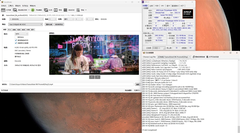 性能提升20％、功耗下降40%！AMD锐龙ThreadRipper 9980X/9970X首发评测：HEDT平台一骑绝尘