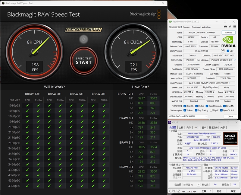 性能提升20％、功耗下降40%！AMD锐龙ThreadRipper 9980X/9970X首发评测：HEDT平台一骑绝尘