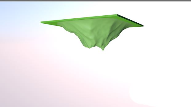 c4d怎么建模空中之城? 空中之城地面模型效果c4d制作方法