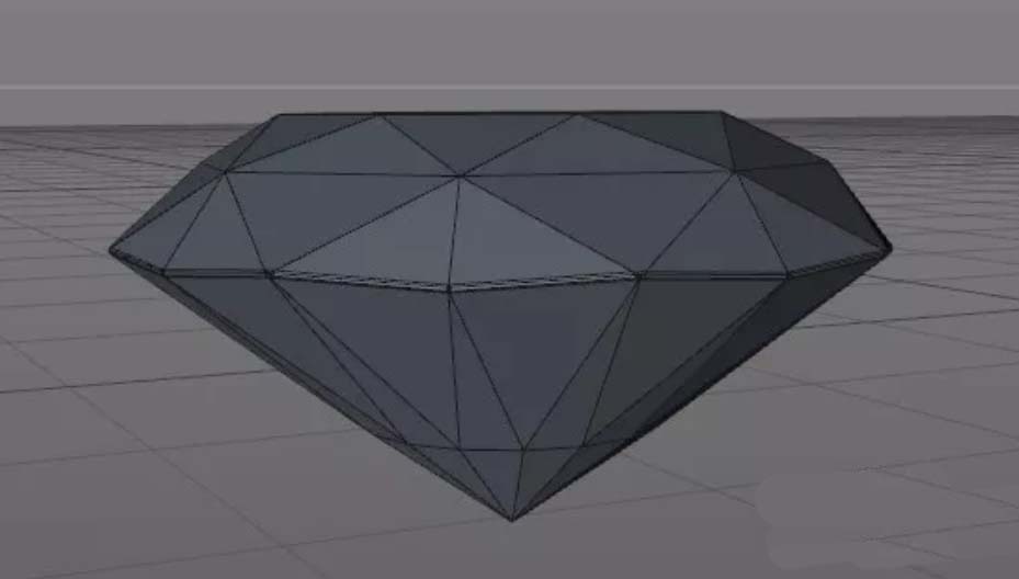 C4D怎么建模三维立体的钻石?