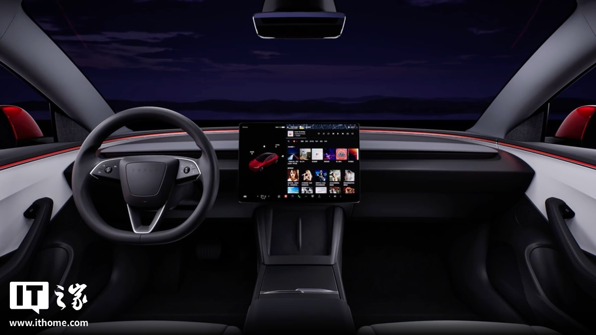 特斯拉 2025.26 + 更新带来新功能：新款 Model S / X/3 / Y 支持“氛围灯随音乐律动”