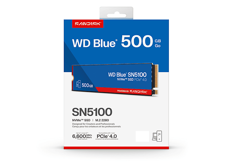 进入 "POWERED BY SANDISK" 时代，闪迪将推 WD Blue SN5100 固态硬盘