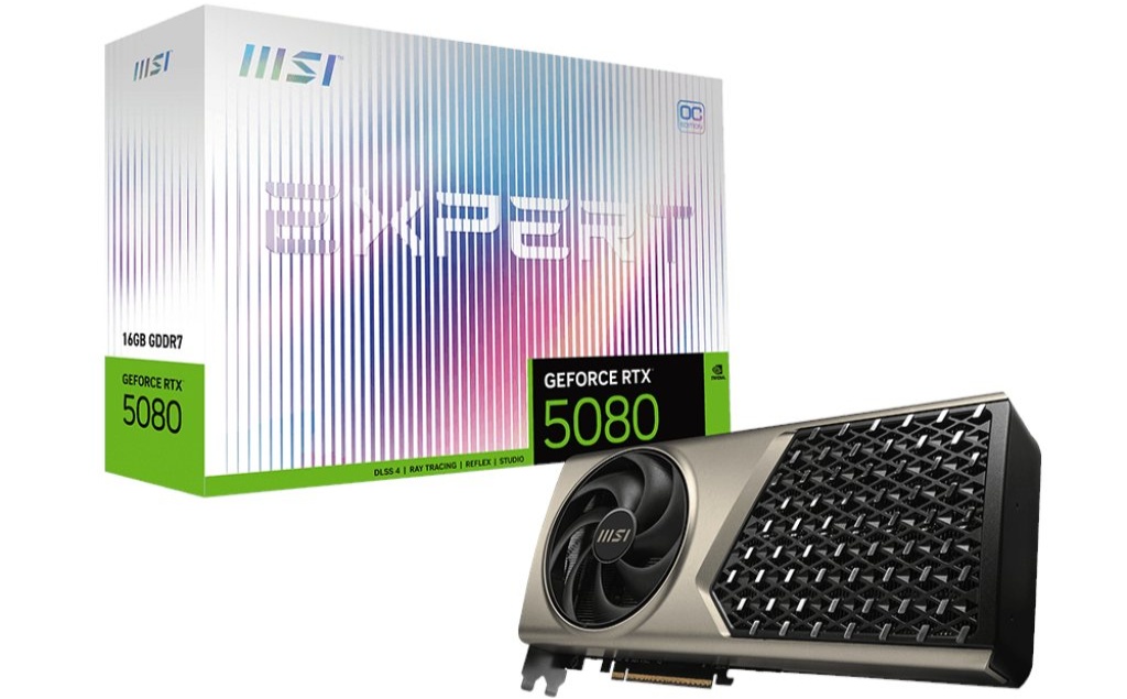 微星首款 RTX 50 大神显卡 RTX 5080 16G EXPERT 发布，1399.99 美元