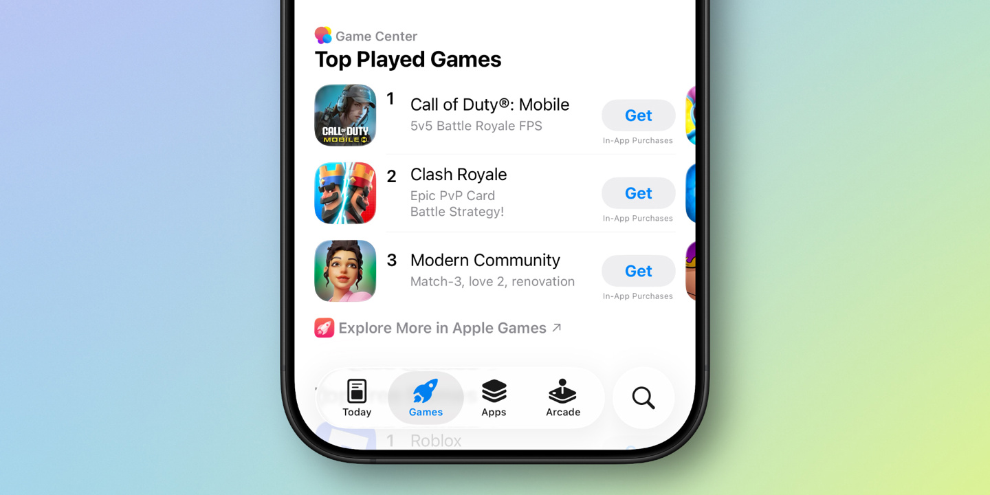 初探苹果 iOS 26 App Store：引入热门游戏排行、细分年龄等级、扩展辅助功能标签