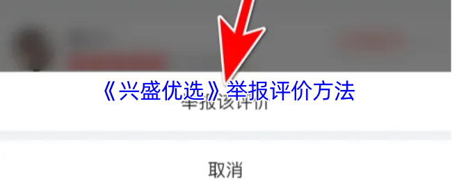 《兴盛优选》举报评价方法