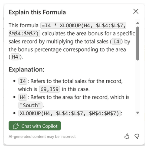 微软 Excel 已支持 AI 解释公式，表格复杂计算一目了然