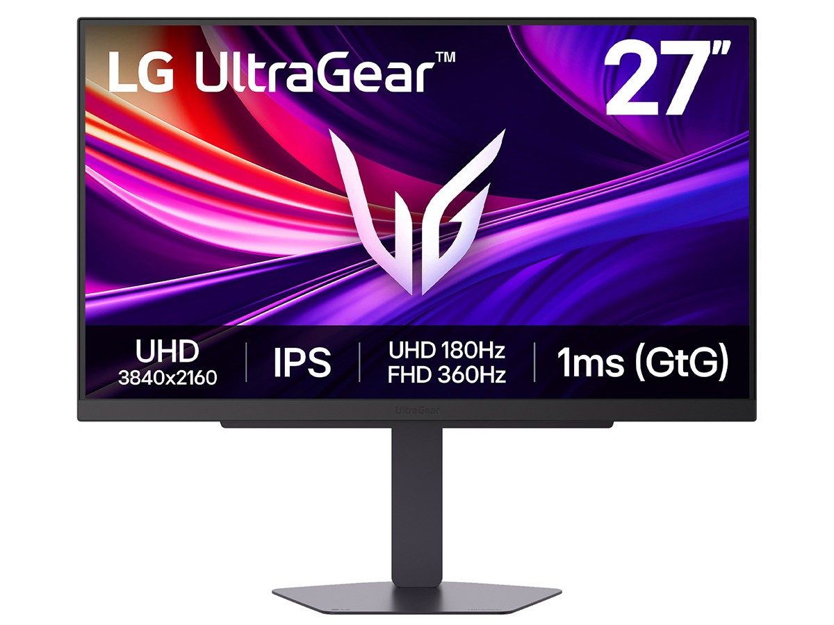 LG 27G810A 显示器预售：UHD 180Hz / FHD 360Hz IPS，到手 2699 元